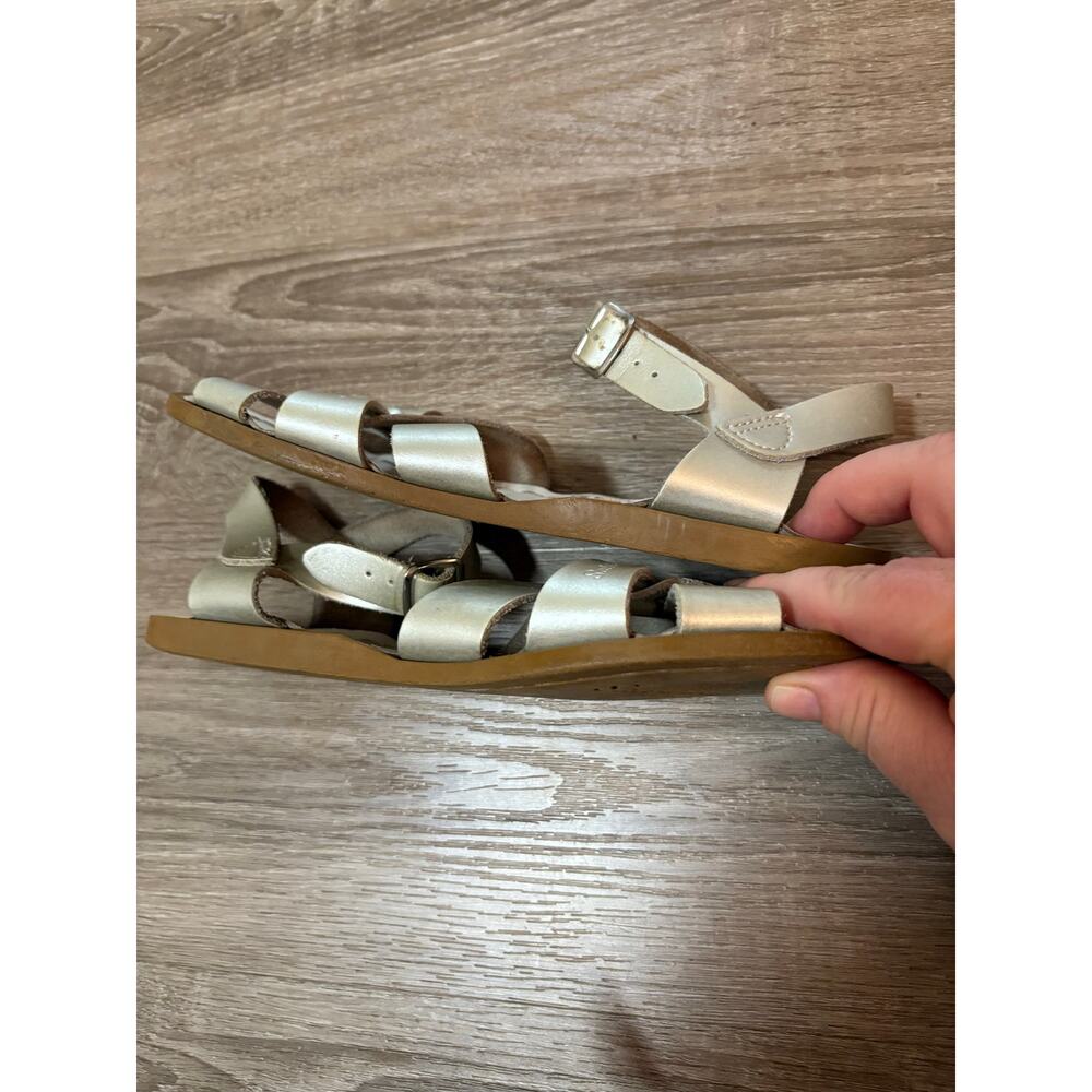 Salt Water Sandals by Hoy Original 820 Gold Leather Sandals Youth 4 Women’s 6 - Picture 10 of 10
